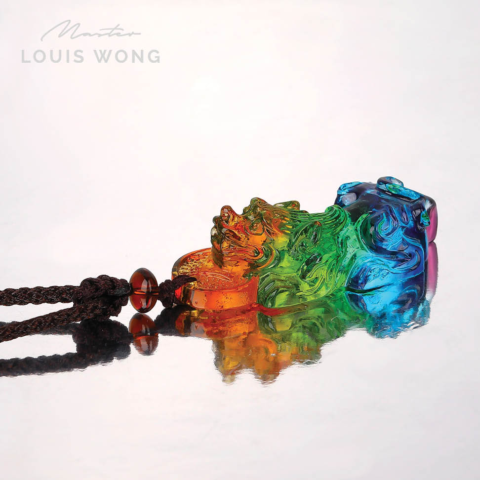 Lotus Paradise Arc Liuli™ Feng Shui Necklace