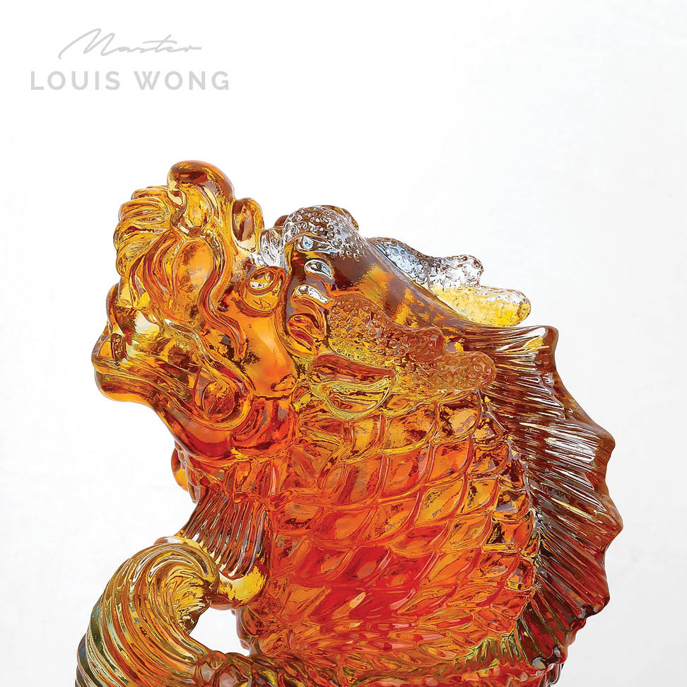 The Leaping Fish Liuli™ Feng Shui Master Art Piece