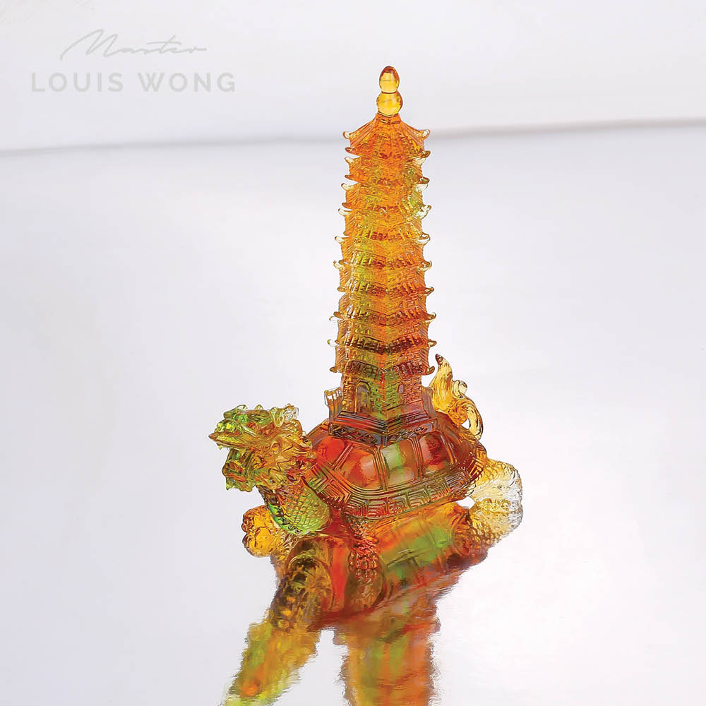 Wisdom Tower Liuli™ Feng Shui Art Piece
