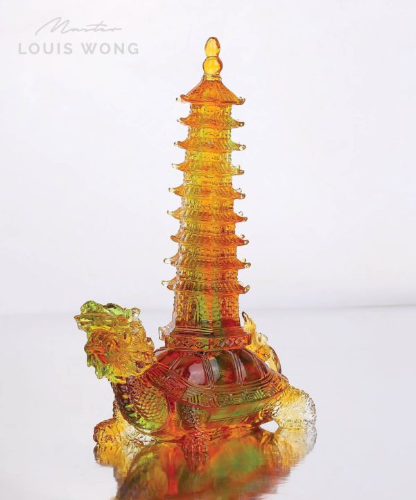 Wisdom Tower Liuli™ Feng Shui Art Piece