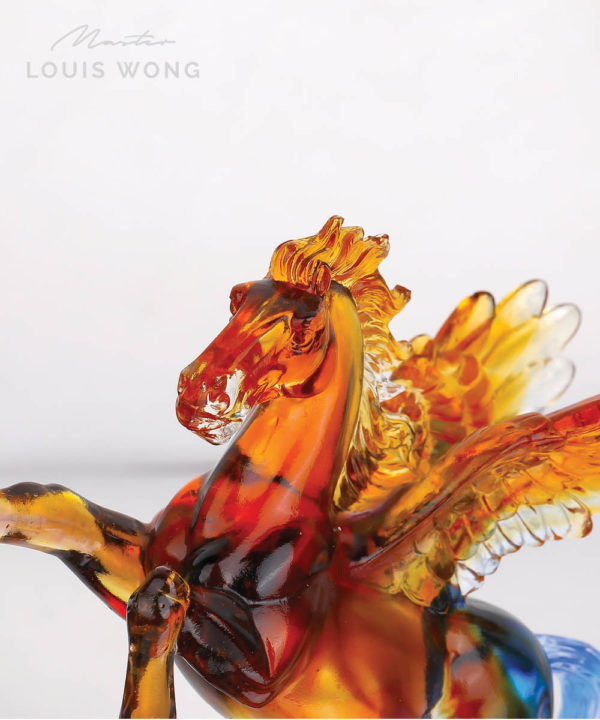 Winged Stallion Liuli™ Feng Shui Master Art Piece