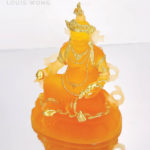Wealth Buddha (Yellow Jambhala) Liuli™ Feng Shui Art Piece